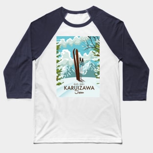 Karuizawa Japan ski Baseball T-Shirt